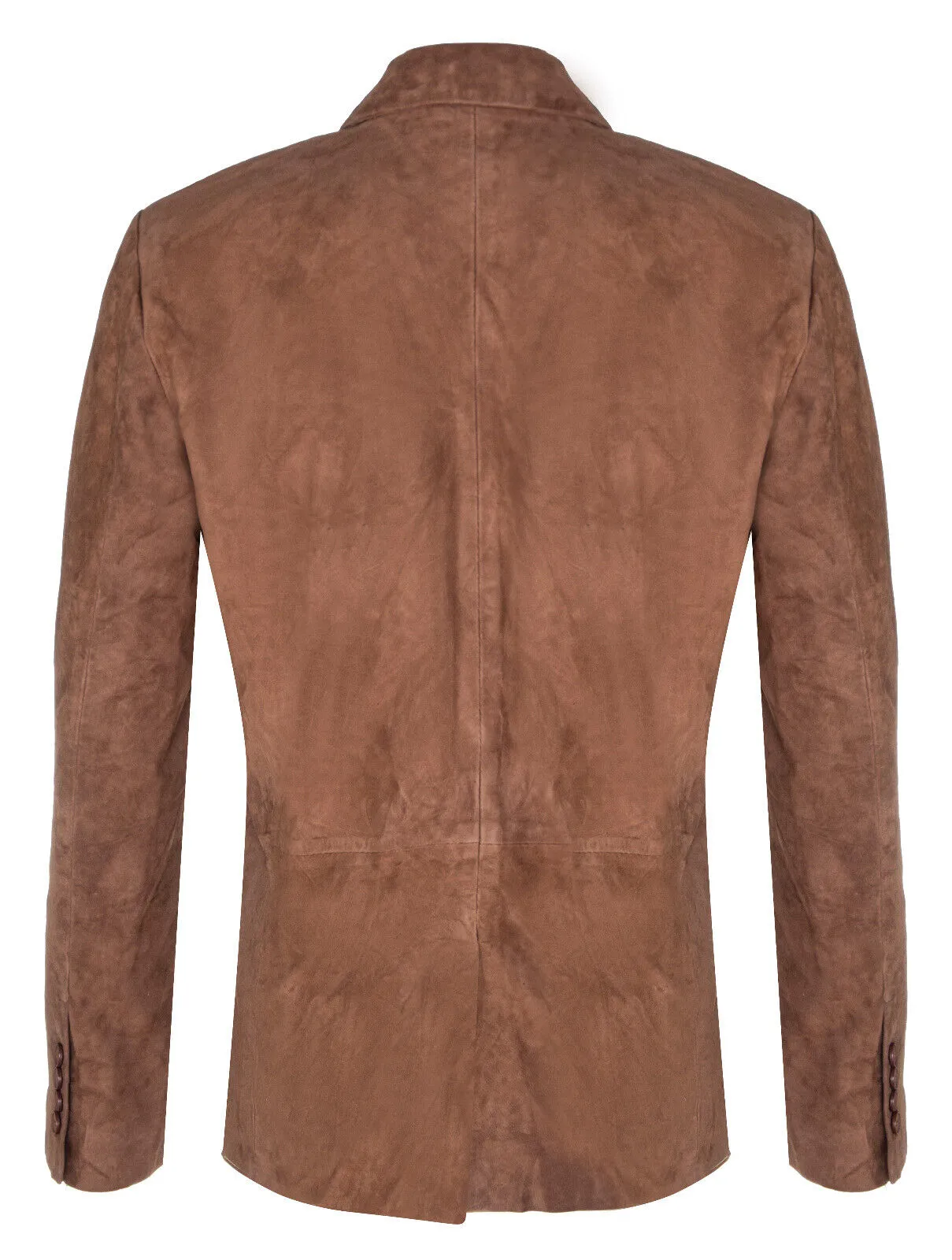 Mens Blazer Suede Jacket Soft Italian Leather Coat