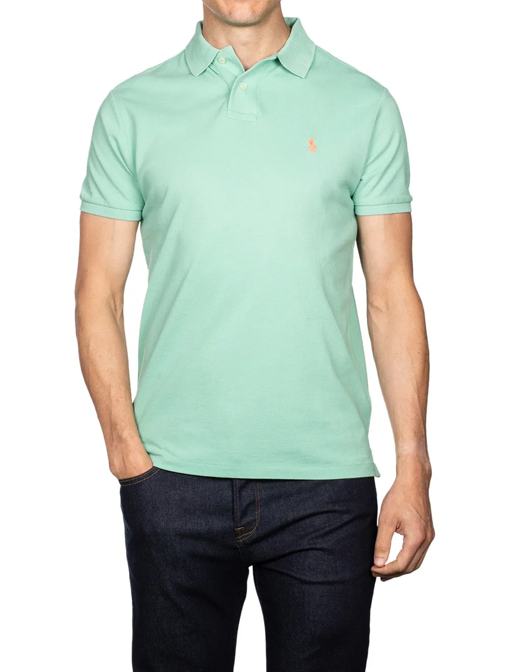 Mesh Polo Shirt Green