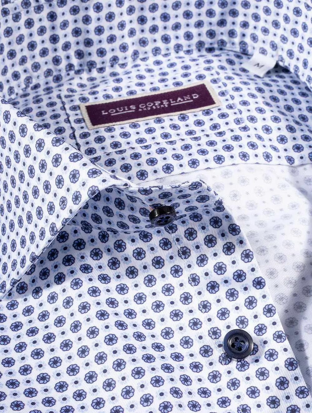 Messi Daisy Pattern Shirt White