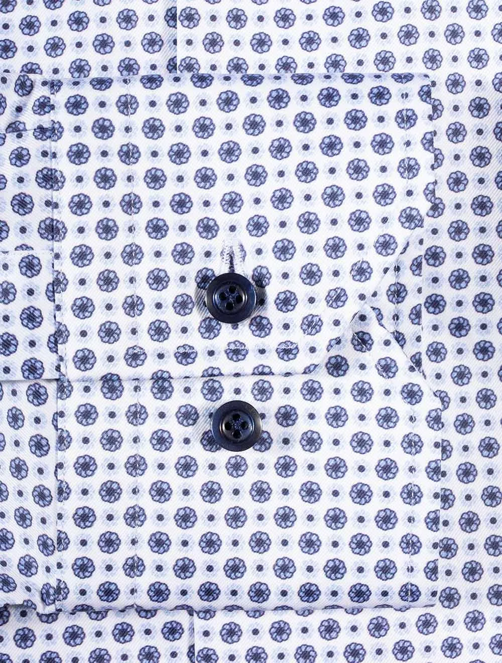 Messi Daisy Pattern Shirt White