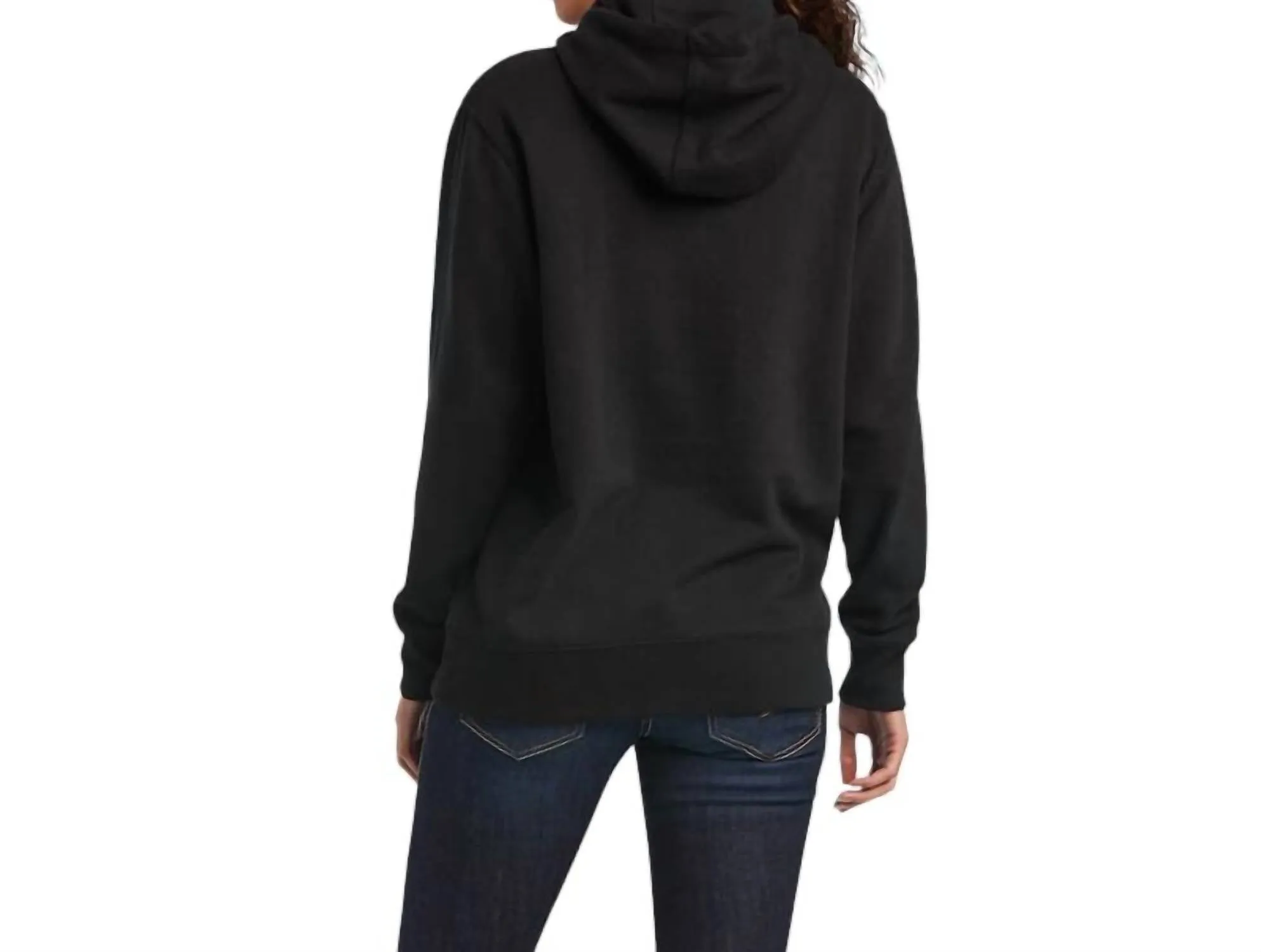 Mexico Fleece Hoodie In Black