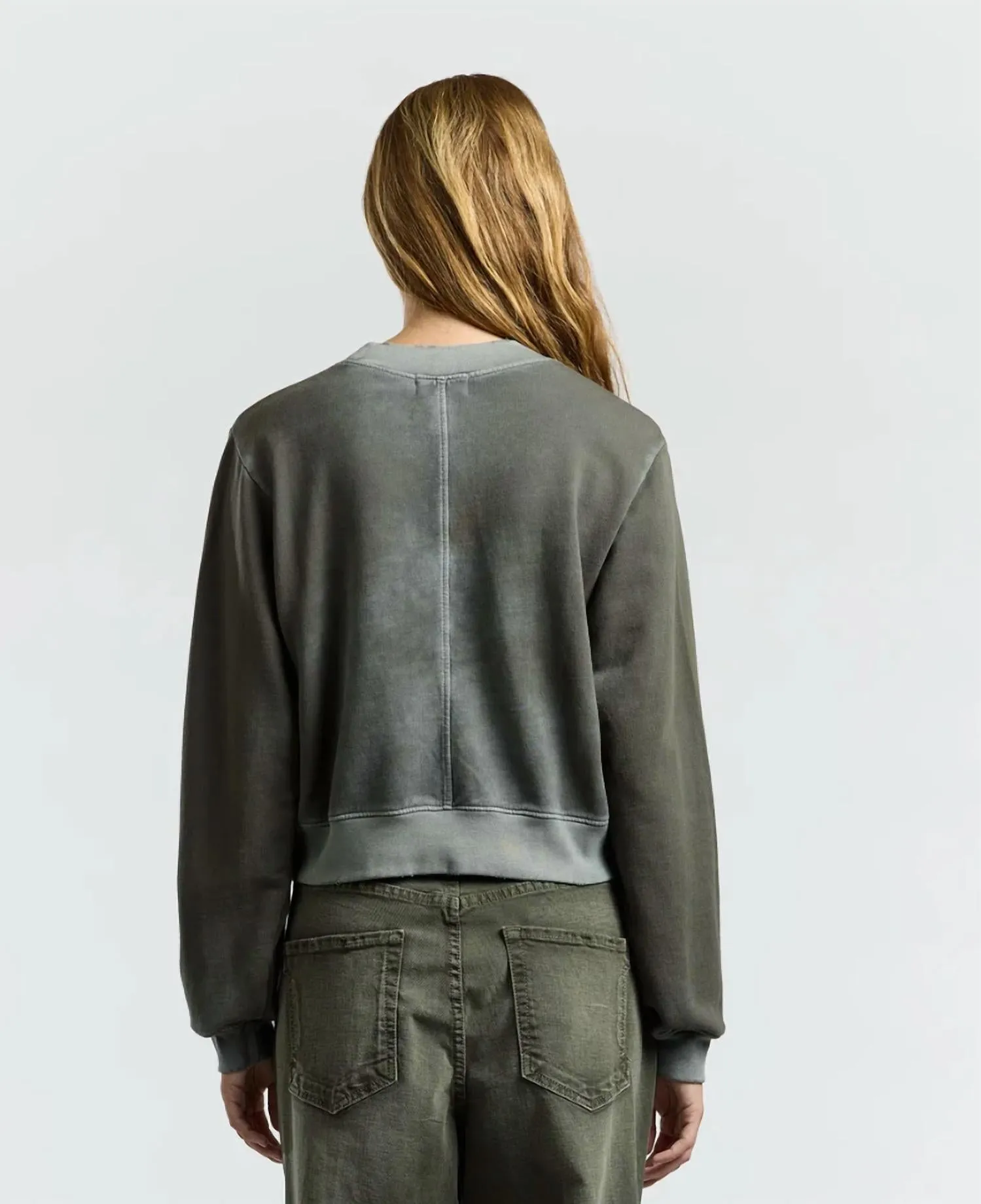 Milan Crew Sweatshirt In Vintage Steel Gray