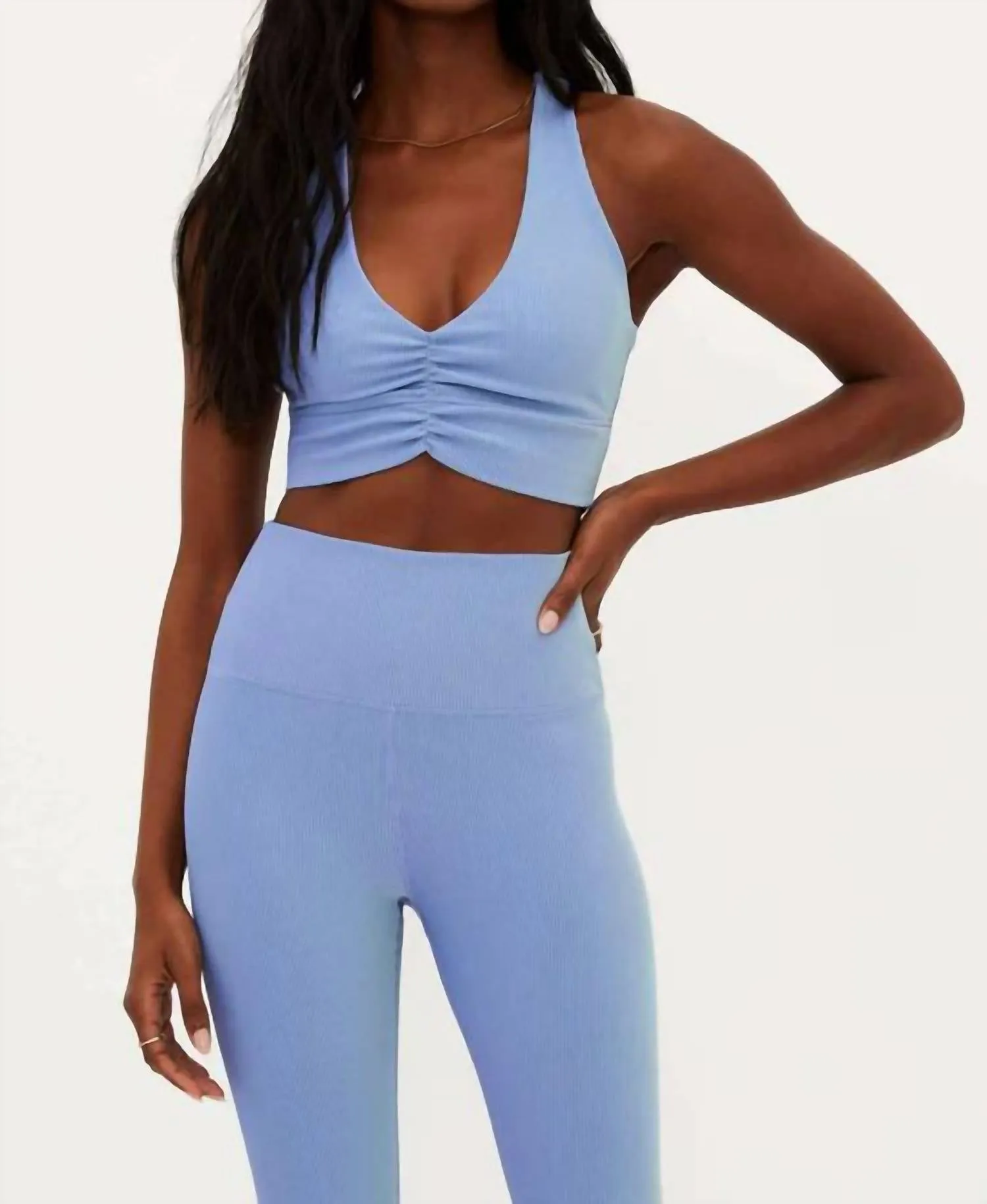 Mindy Sports Bra In Light Blue