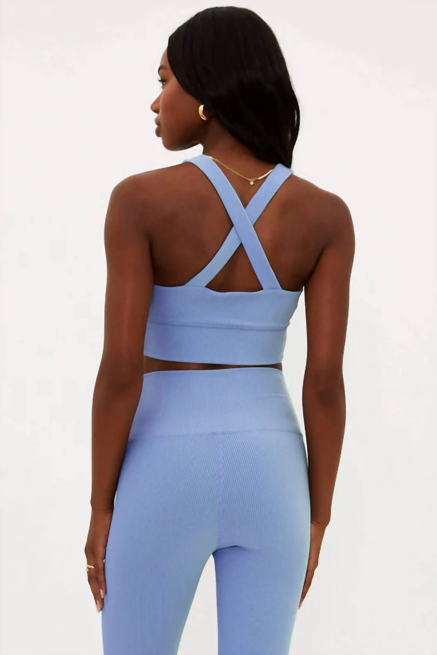 Mindy Sports Bra In Light Blue