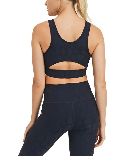 Mono B 3D Giraffe Jacquard TACTEL? Sports Bra AT8040