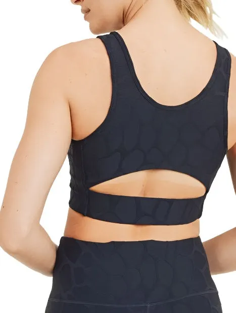 Mono B 3D Giraffe Jacquard TACTEL? Sports Bra AT8040