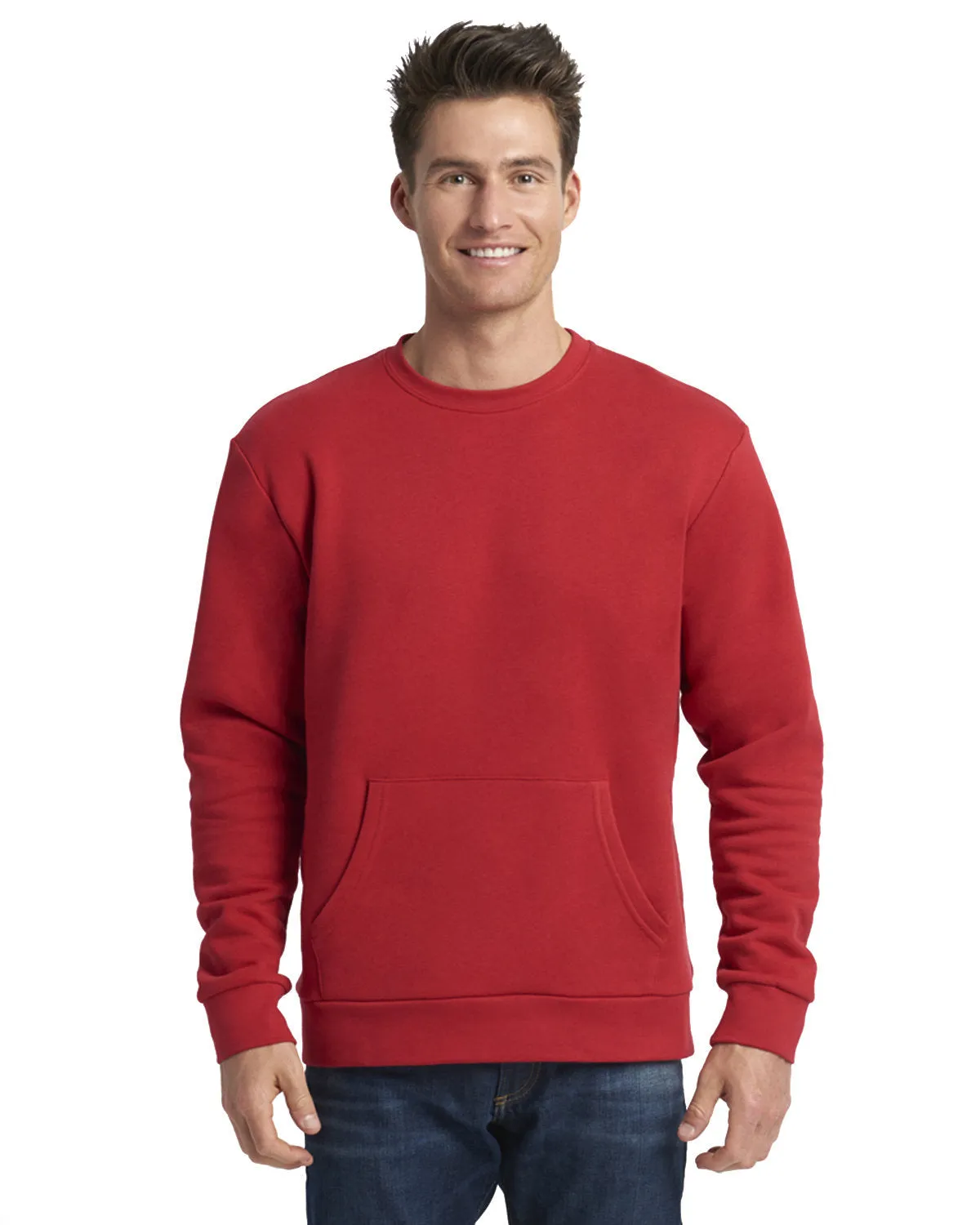 Next Level 9001 Unisex Long Sleeve Crew with Pocket