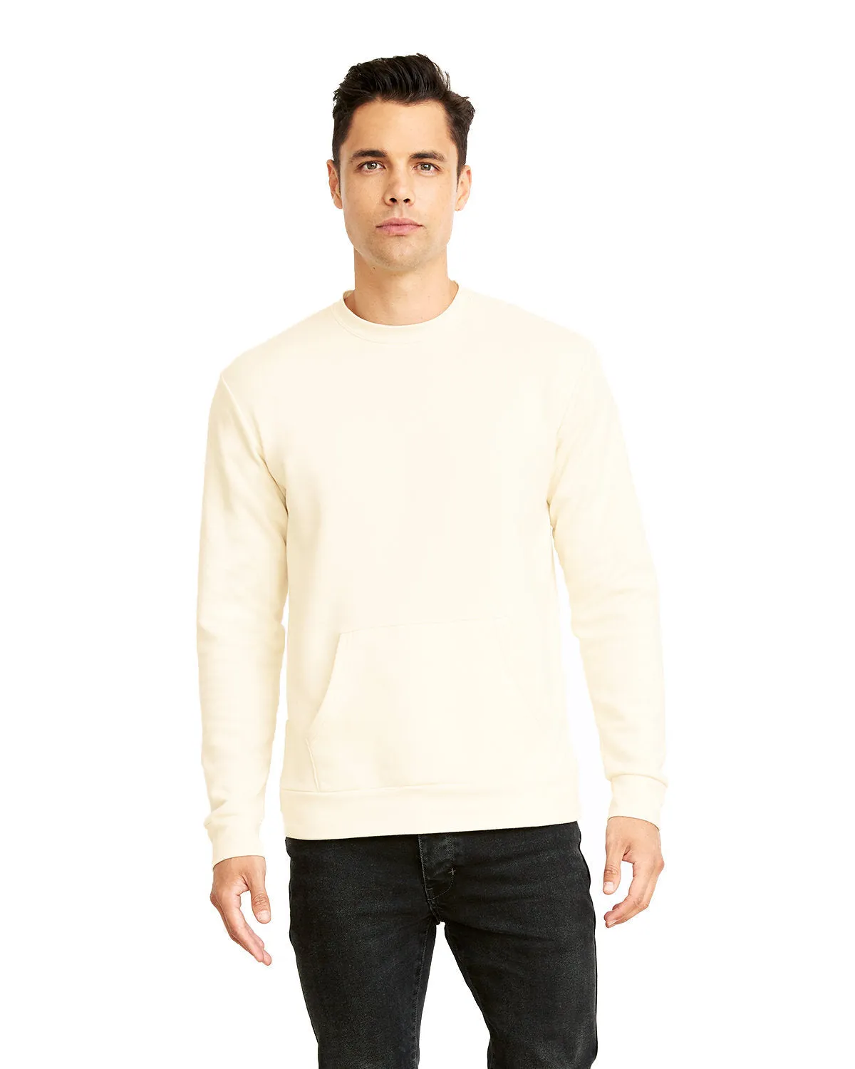 Next Level 9001 Unisex Long Sleeve Crew with Pocket