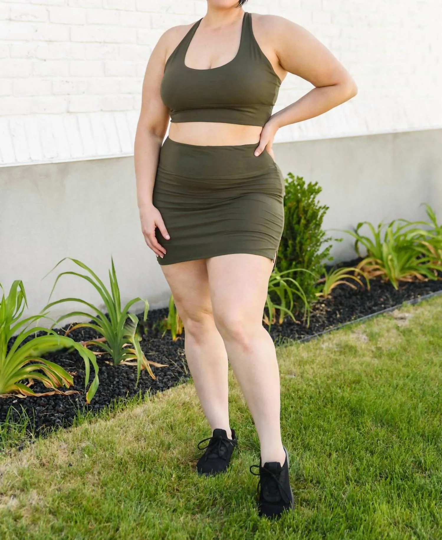 Next Move Sports Bra In Olive