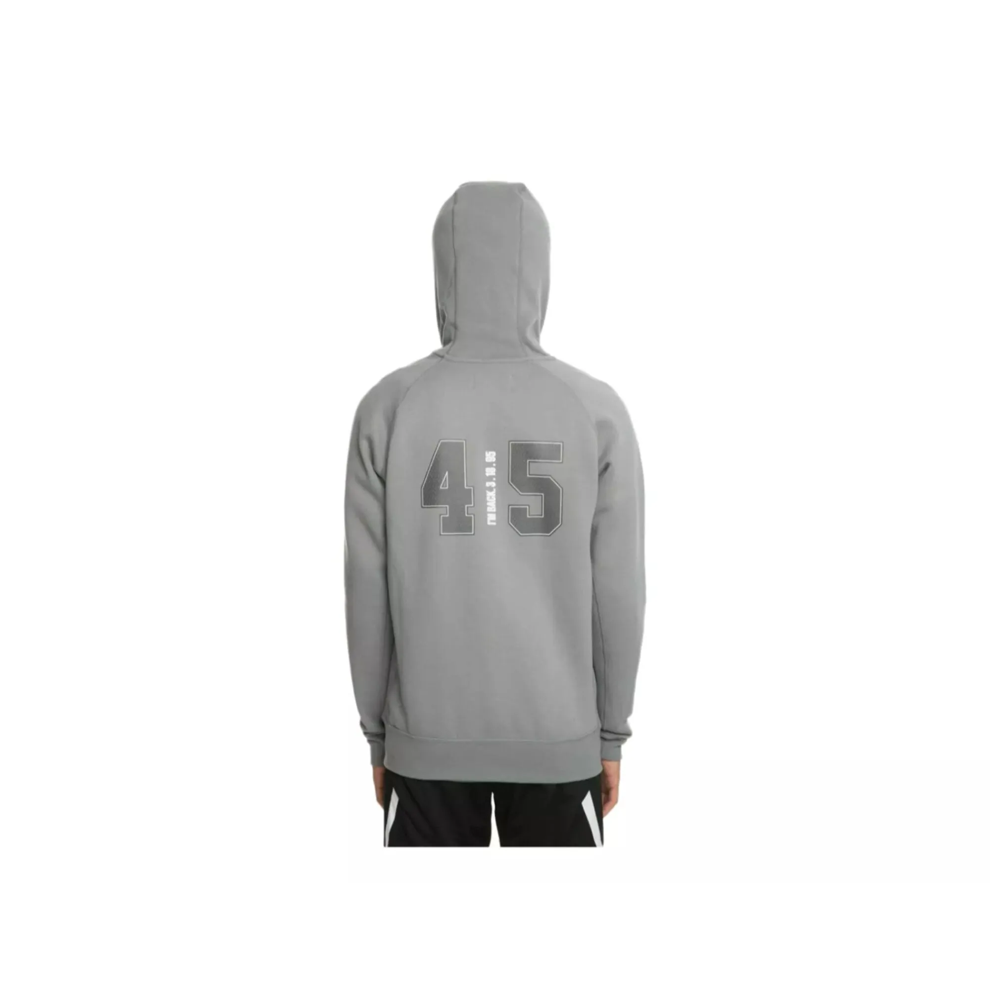 Nike Jordan Flight Fleece AJ10 Full Zip Hoodie Grey  AJ6390-065 Men's
