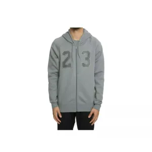 Nike Jordan Flight Fleece AJ10 Full Zip Hoodie Grey  AJ6390-065 Men's