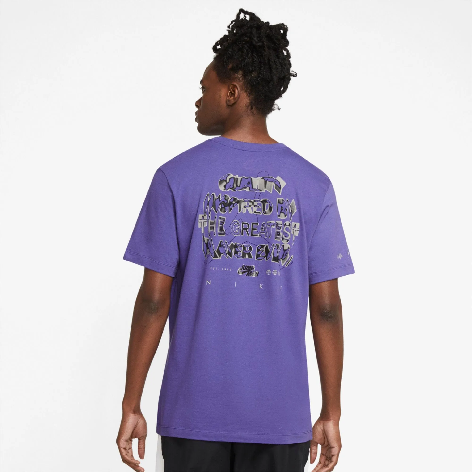 Nike Jordan Jumpman Graphics Tee Purple/White  DM1448-579 Men's