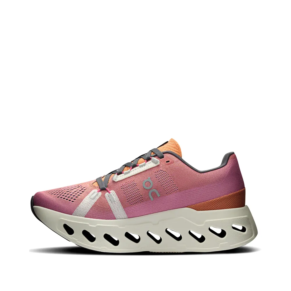 On Women's Cloudeclipse Sneaker in Tangerine/Ivory