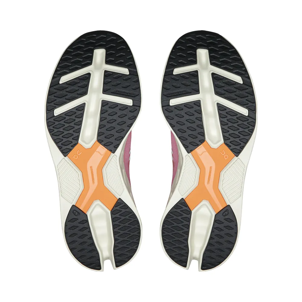 On Women's Cloudeclipse Sneaker in Tangerine/Ivory