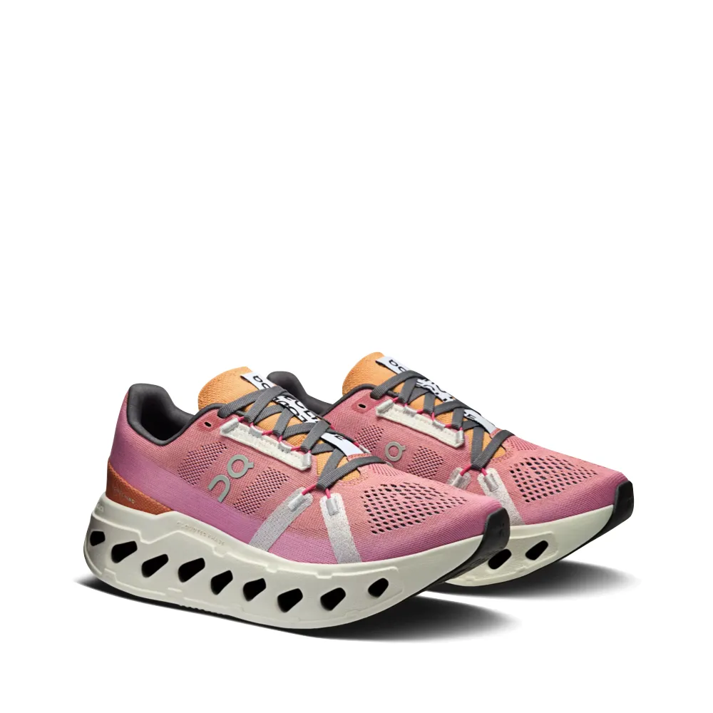 On Women's Cloudeclipse Sneaker in Tangerine/Ivory