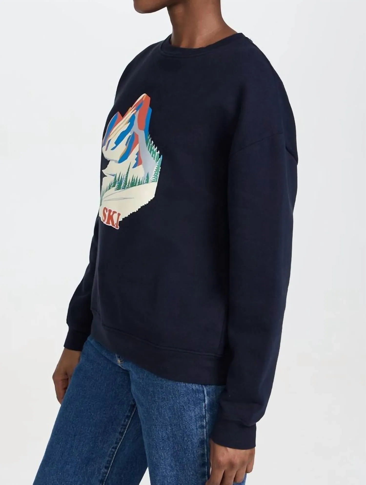 Oversized Alps Sweatshirt In Navy