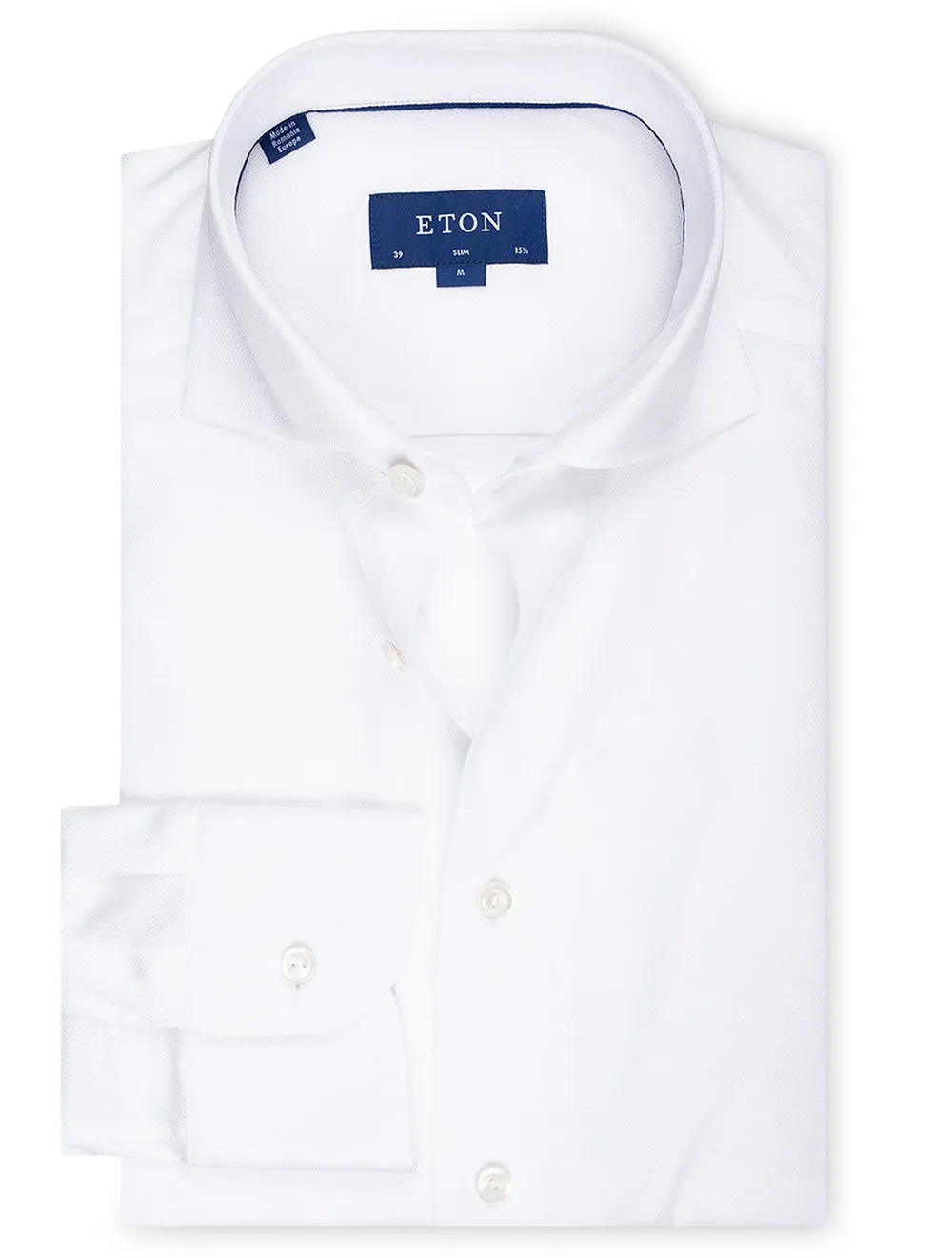 Pique Jersey Slim Fit Shirt White