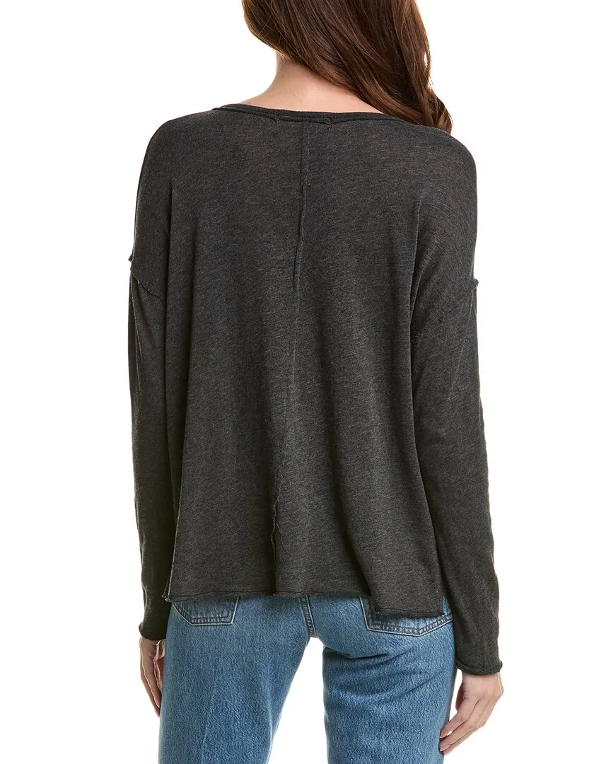 Project Social T Mae Textured V-Neck Top