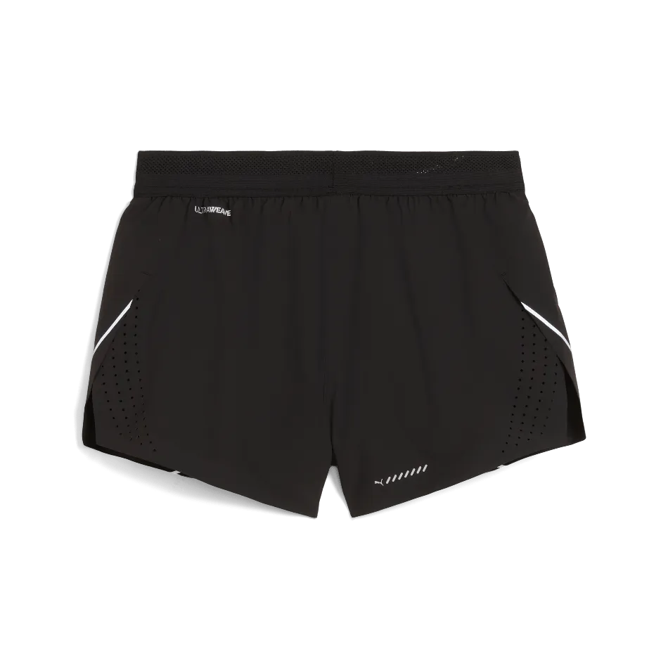 Puma Women's Raceday Ultraweave 3" Split Short in Puma Black SS25