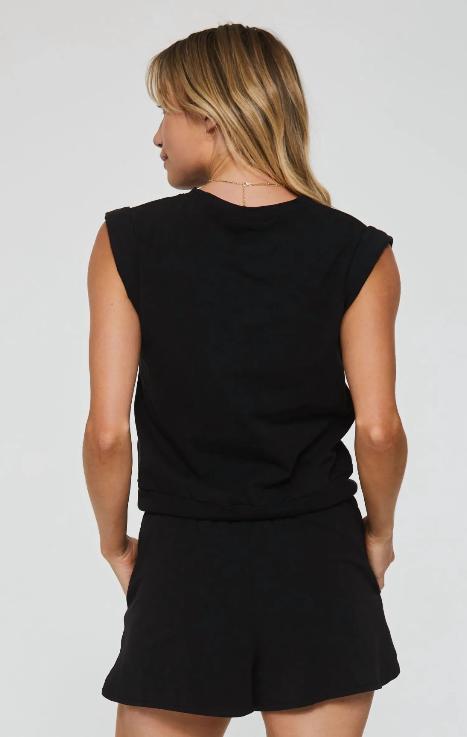 Reagan Muscle Sweatshirt In Black
