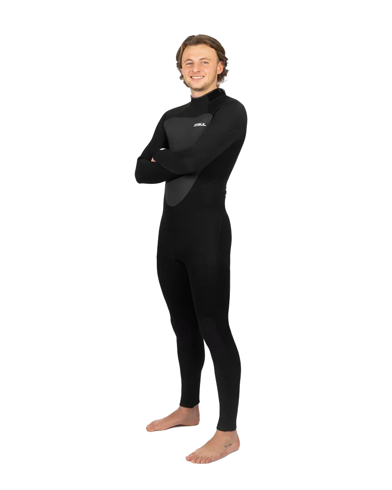 Response 5/3mm Back Zip Wetsuit in Black