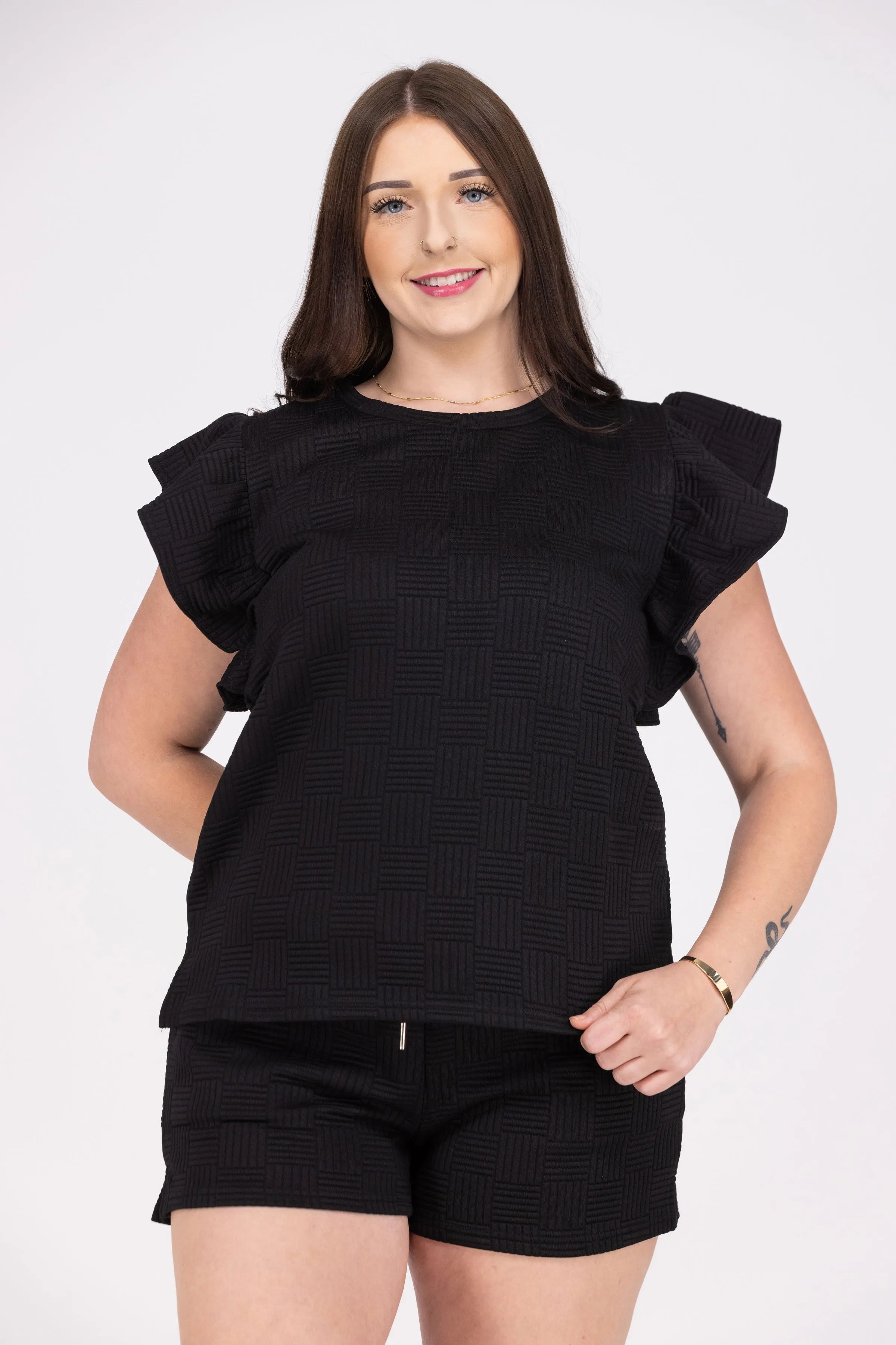 Running In The Clouds Women's Stretchy Textured Set