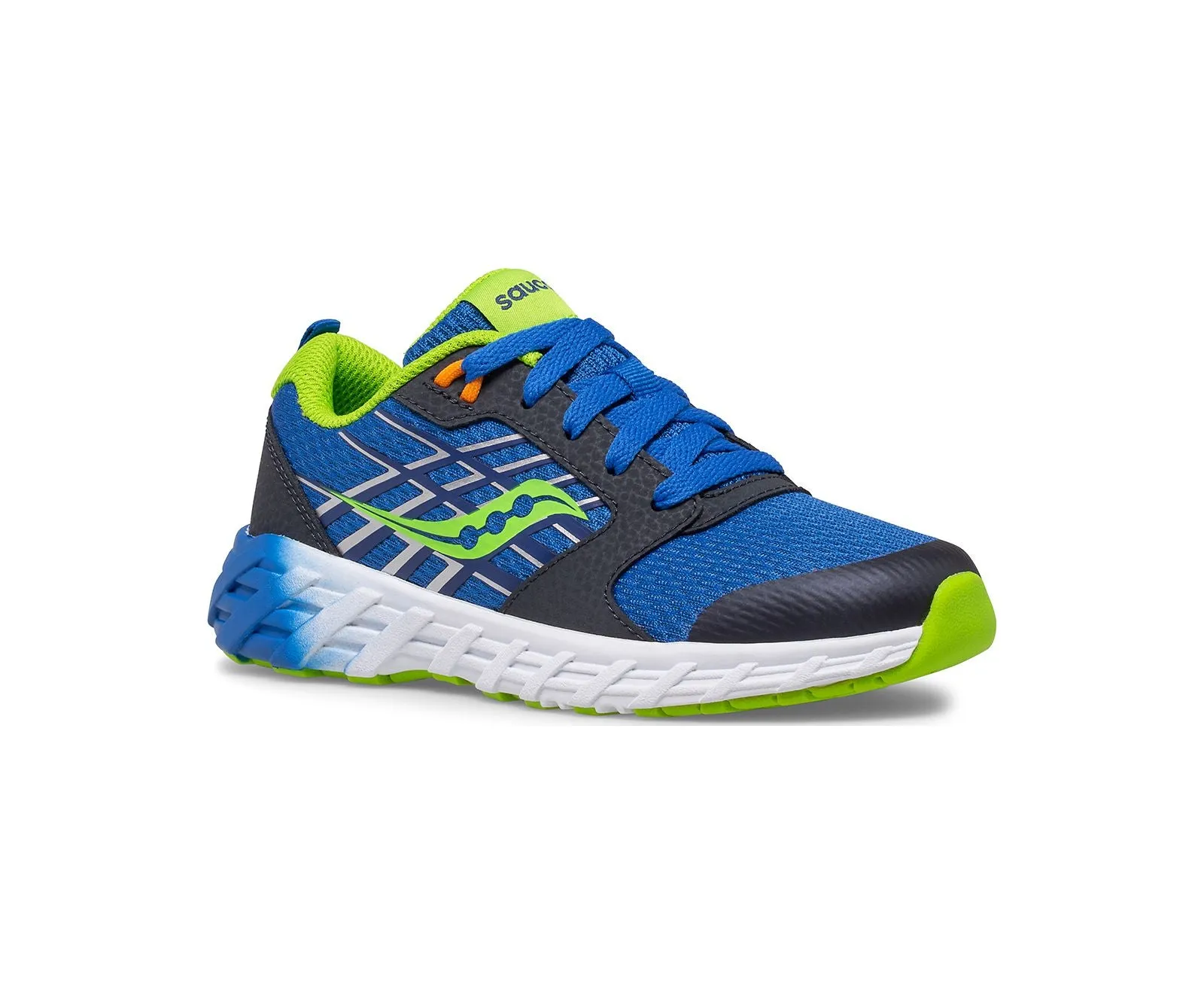 Saucony Shoes Wind 2.0 Blue/Green (Sizes 1Y-7Y)