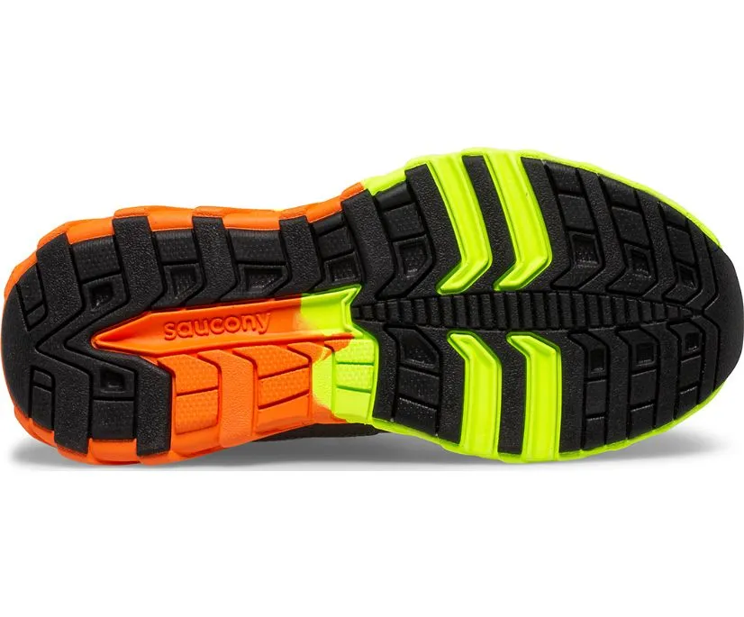 Saucony Shoes Wind A/C 2.0 Grey/Citron/Orange (Sizes 10.5c-4Y)