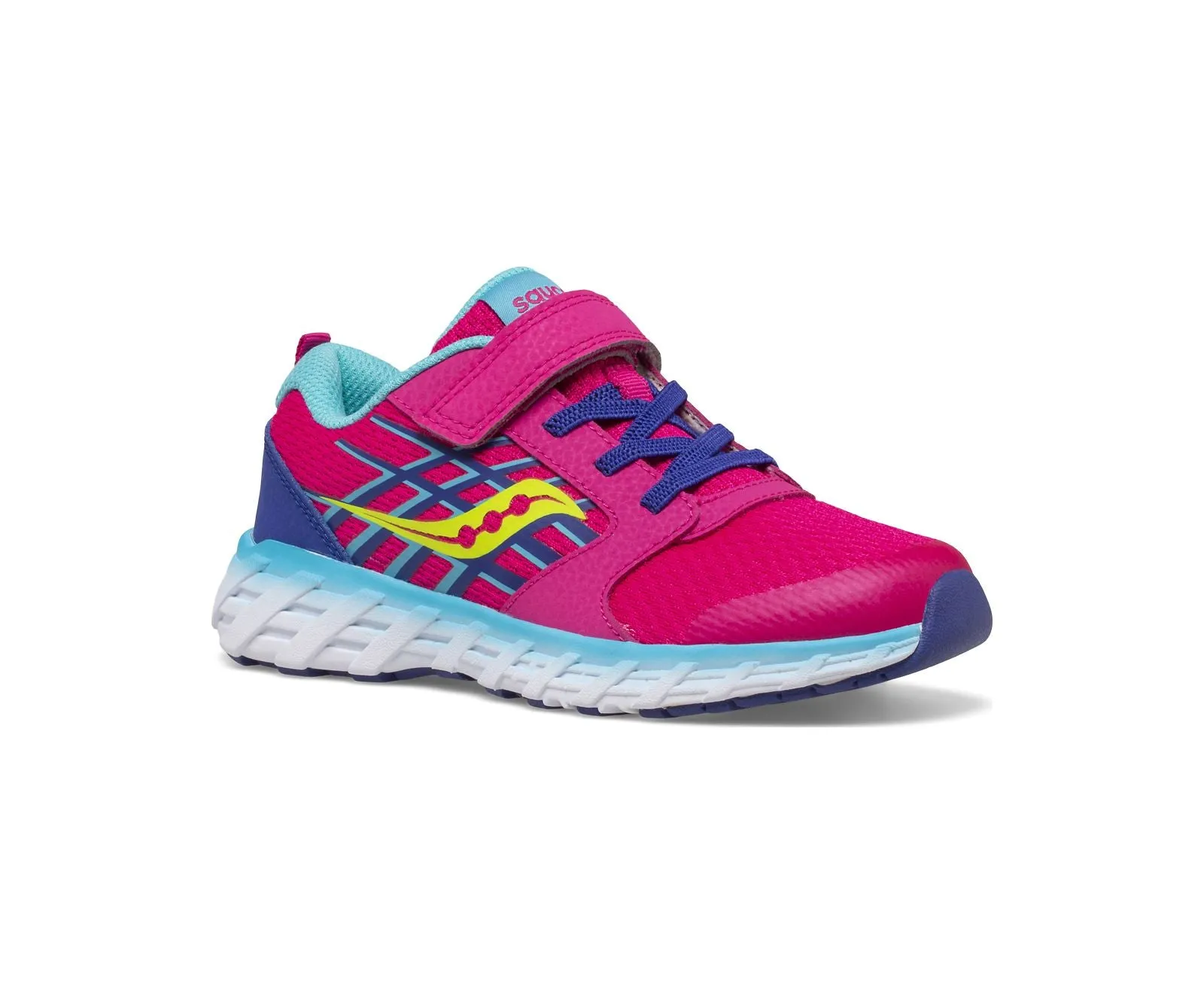 Saucony Shoes Wind A/C 2.0 Pink/Blue/Green (10.5c-3.5y)
