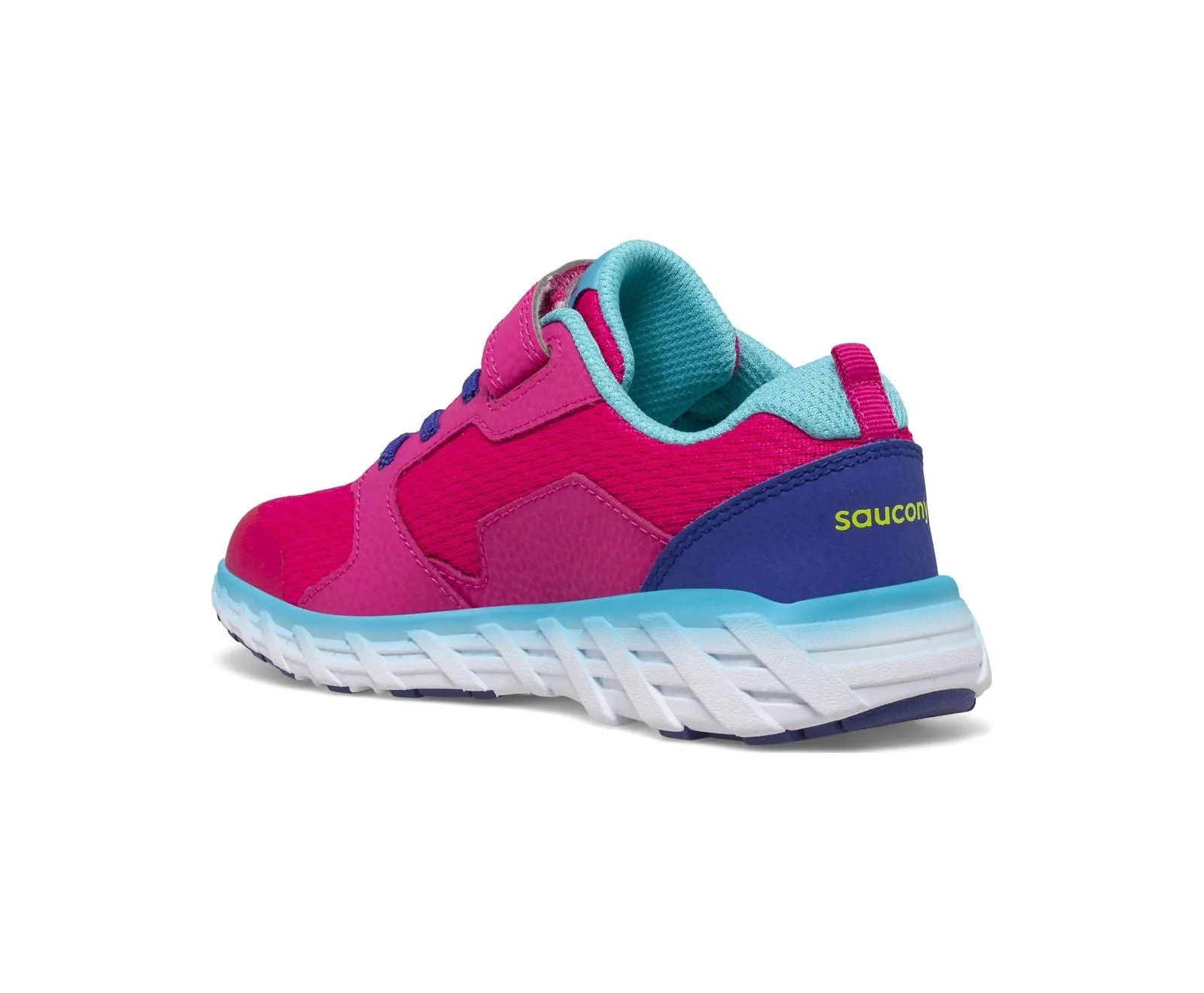 Saucony Shoes Wind A/C 2.0 Pink/Blue/Green (10.5c-3.5y)