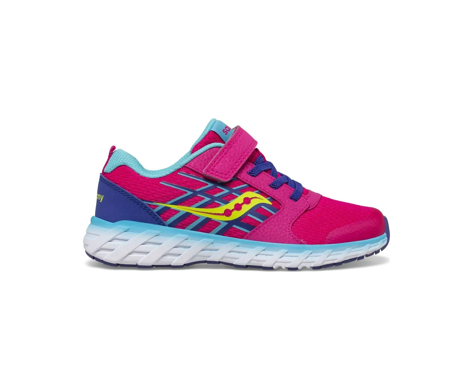 Saucony Shoes Wind A/C 2.0 Pink/Blue/Green (10.5c-3.5y)