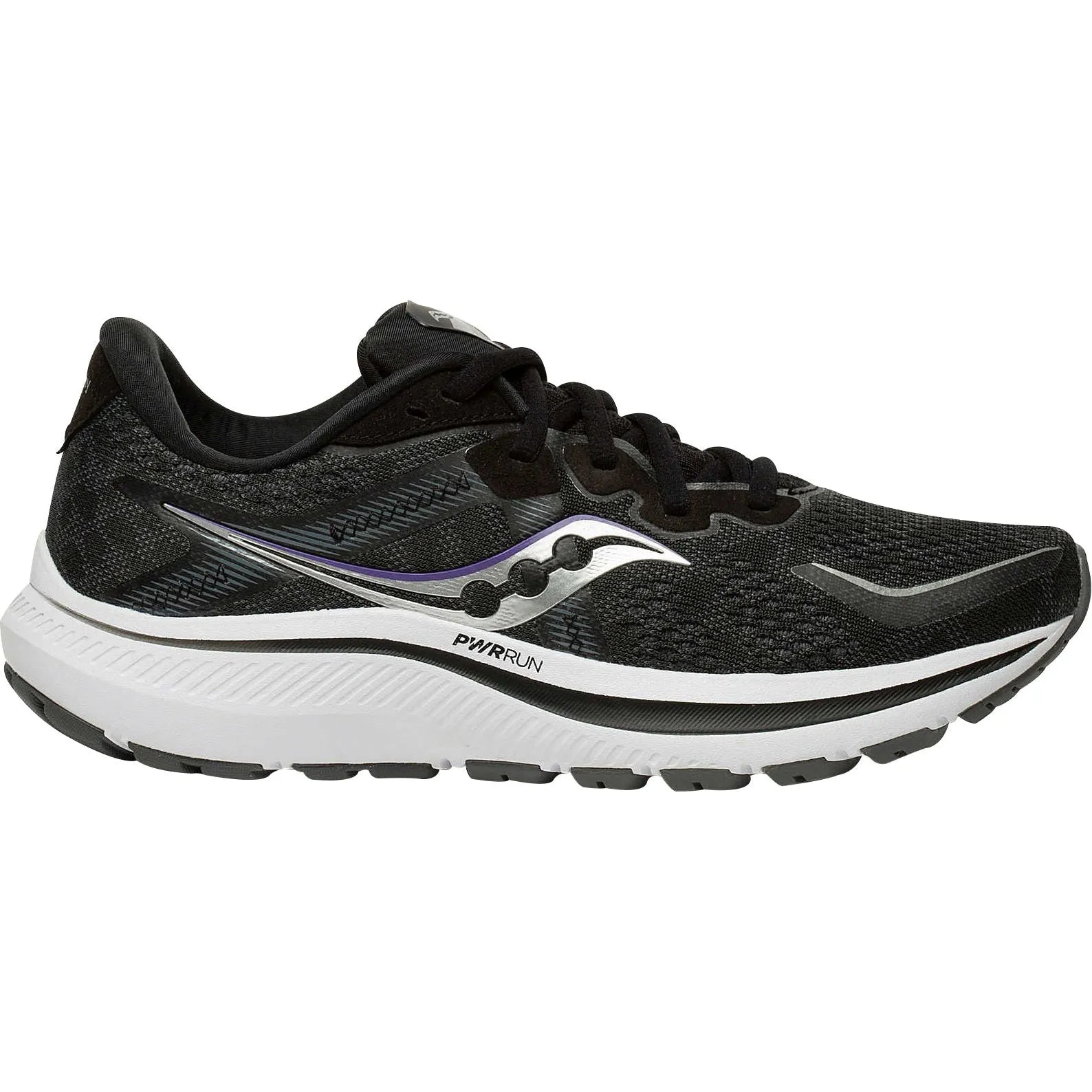 Shoes Saucony Saucony Omni 20 WIDE FIT Womens Running Shoes - Black
