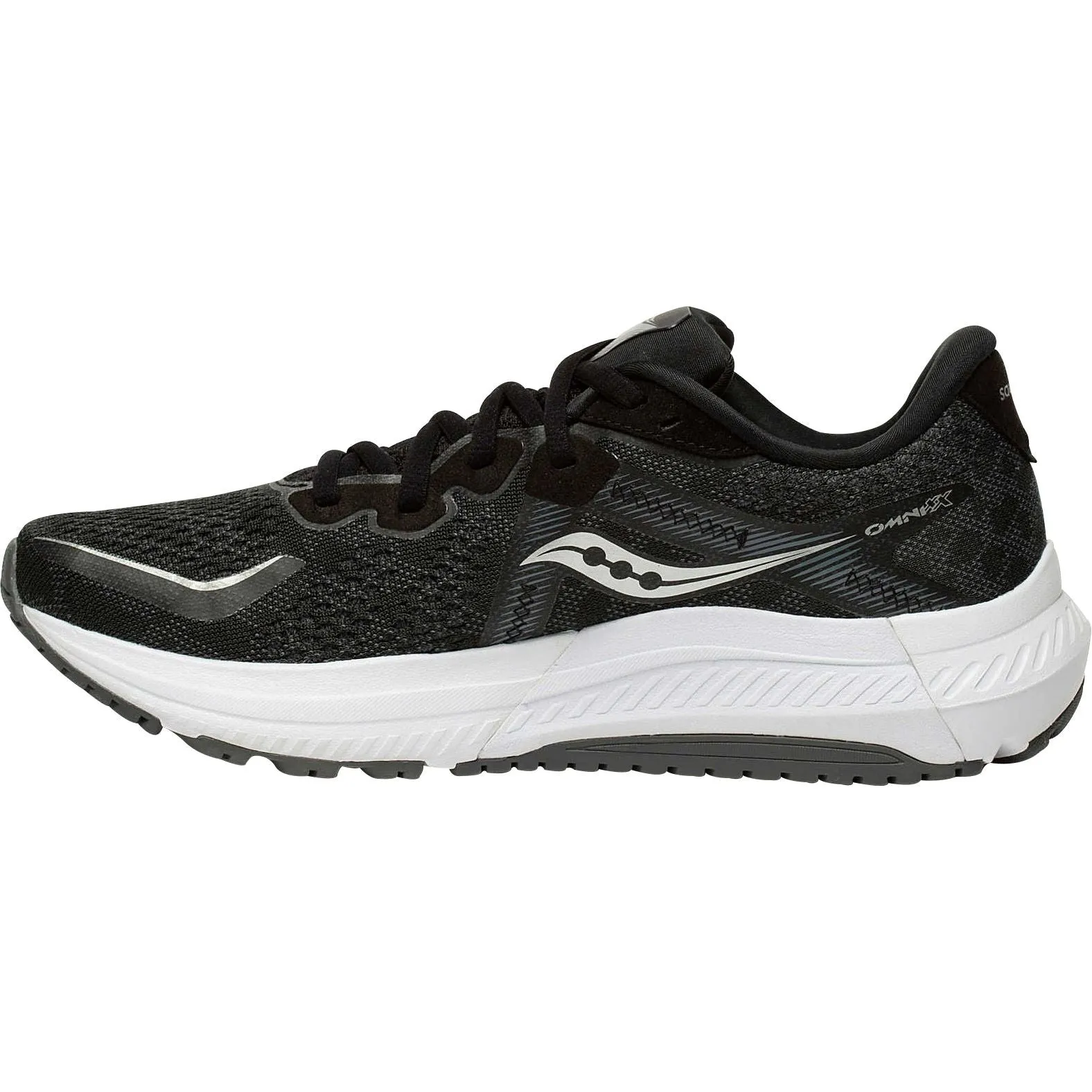Shoes Saucony Saucony Omni 20 WIDE FIT Womens Running Shoes - Black