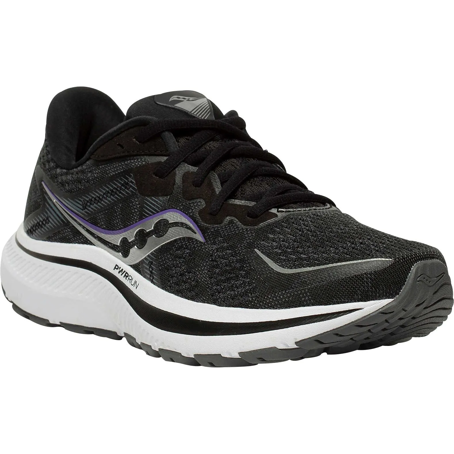Shoes Saucony Saucony Omni 20 WIDE FIT Womens Running Shoes - Black