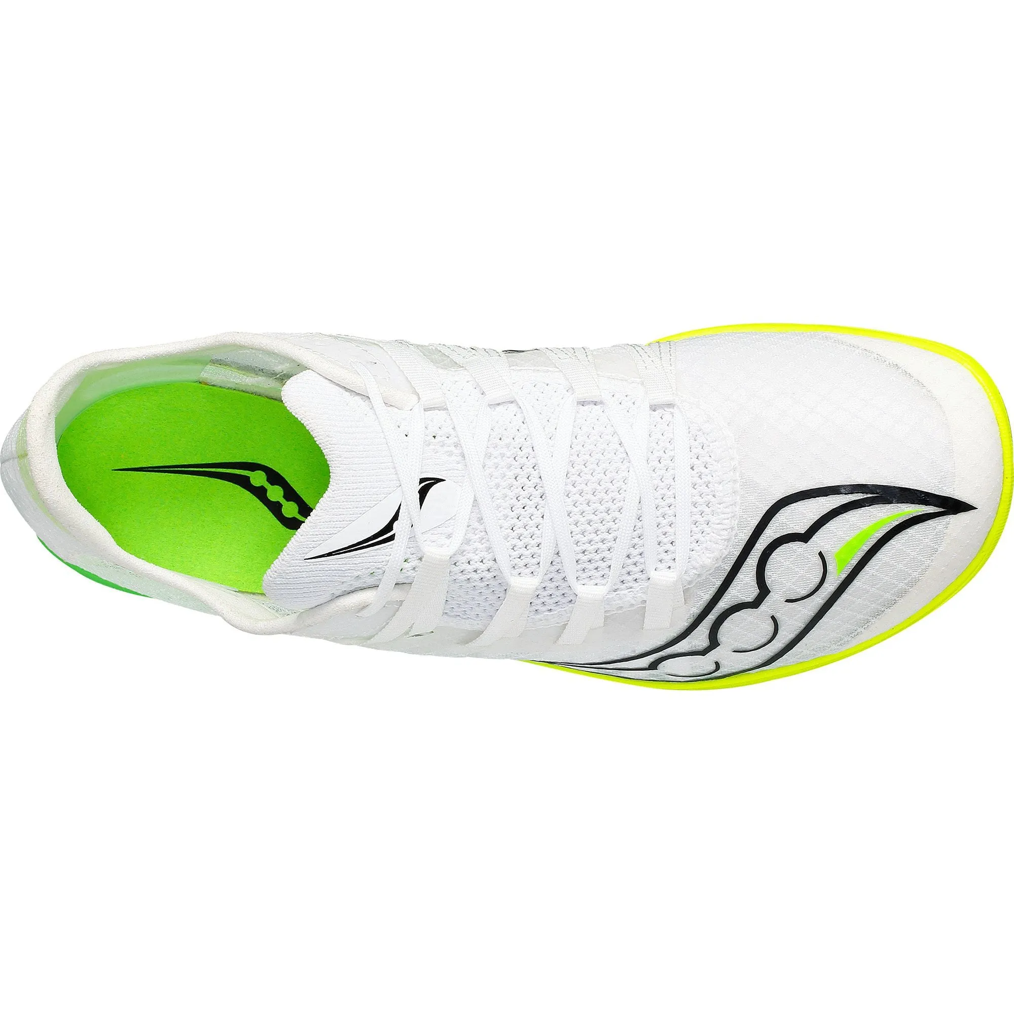 Shoes Saucony Saucony Terminal VT Mens Running Spikes - White