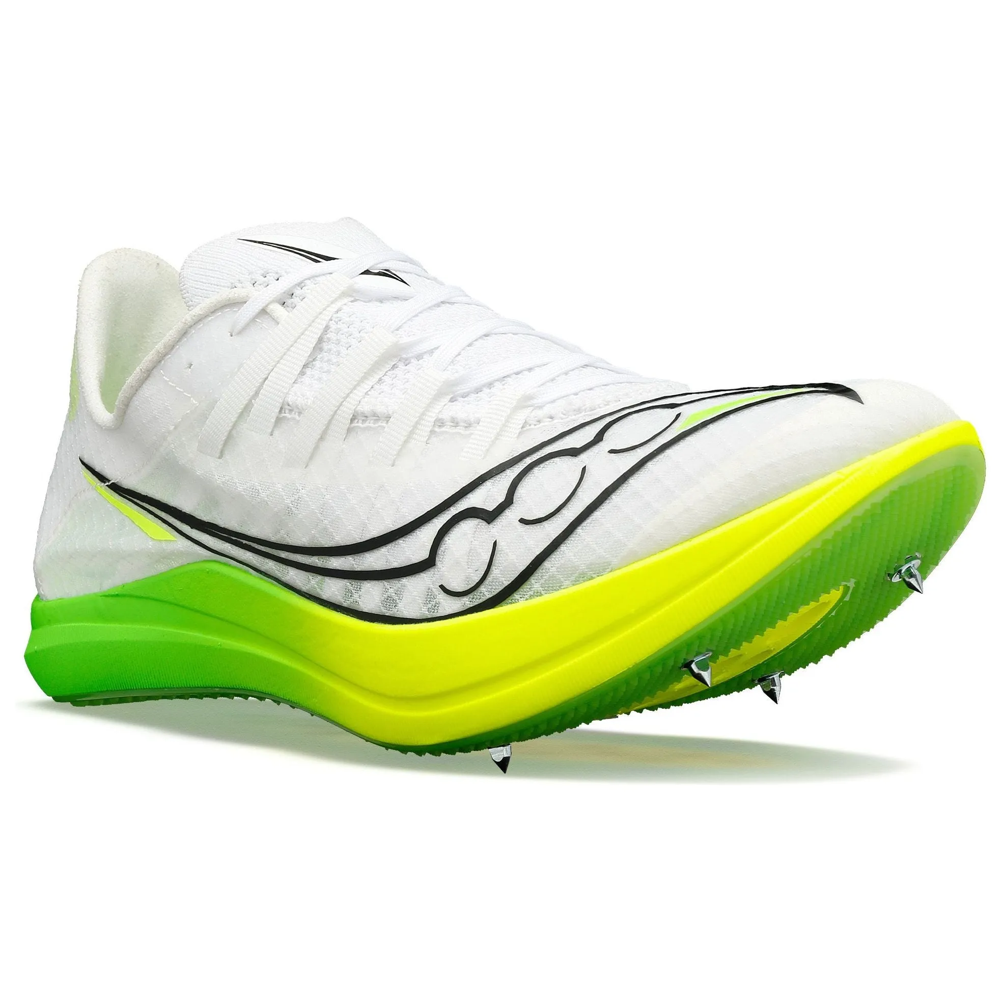 Shoes Saucony Saucony Terminal VT Mens Running Spikes - White