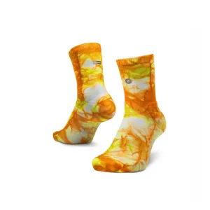 Shyu Unisex Half Crew Cut Racing Socks in Orange/Zest/White SS25 Shoes_Puma