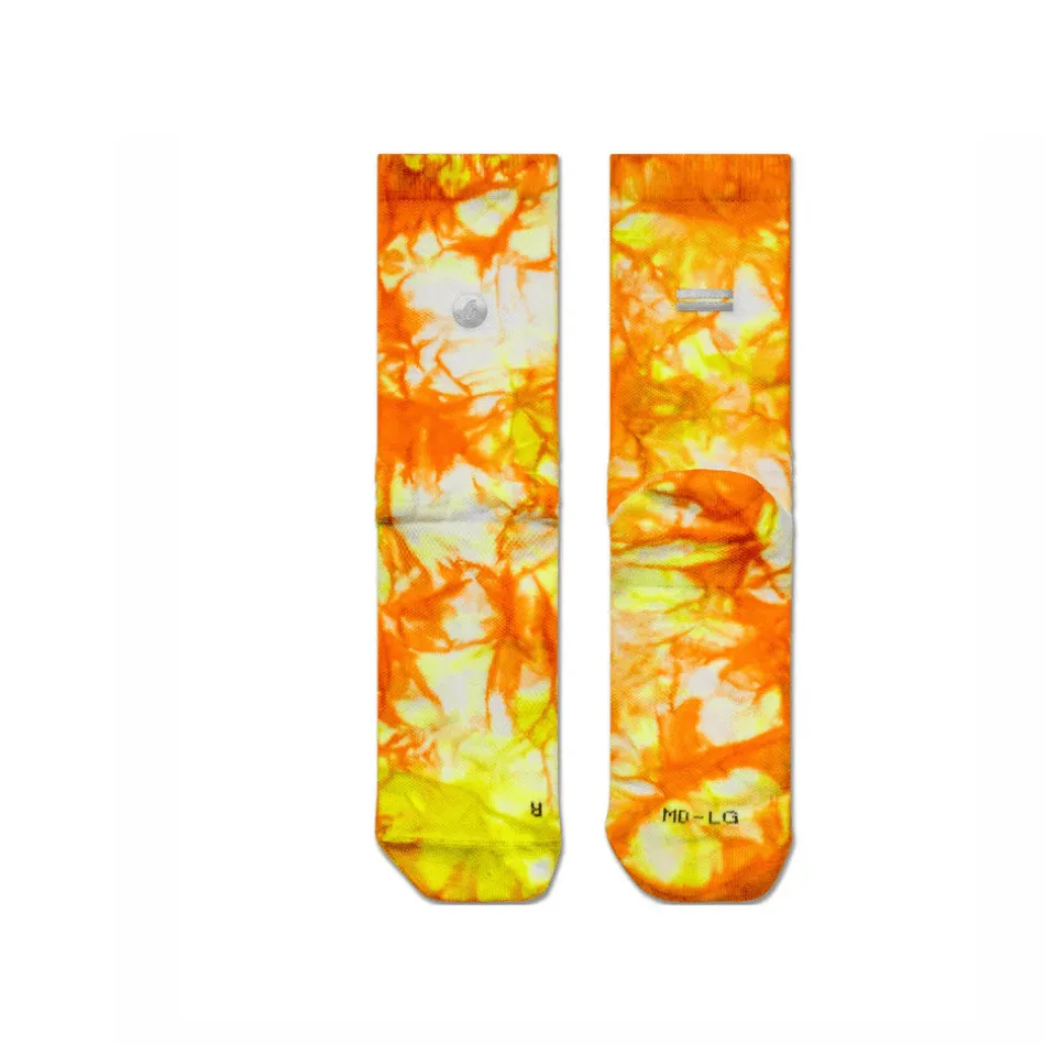 Shyu Unisex Half Crew Cut Racing Socks in Orange/Zest/White SS25 Shoes_Puma