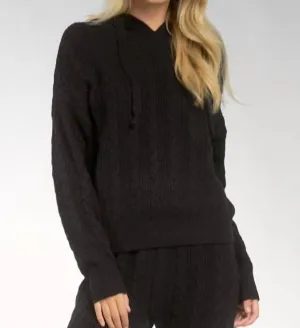 Sweater Hoodie In Black