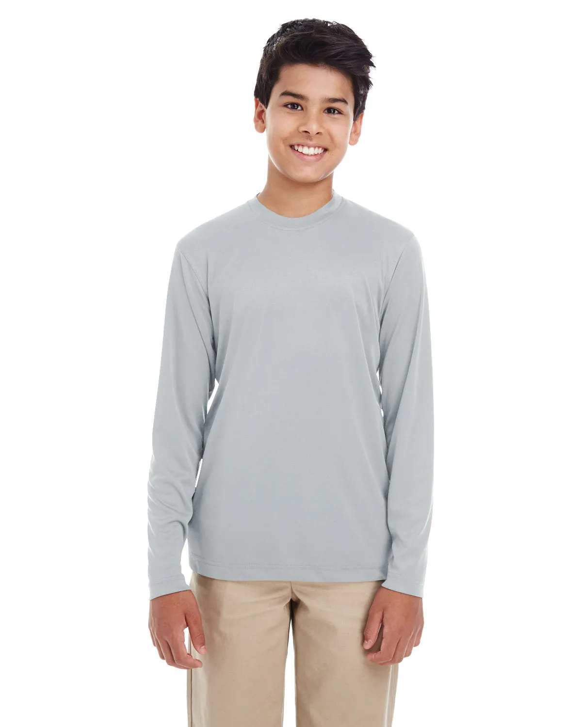 UltraClub 8622Y Youth Cool & Dry Performance Long-Sleeve Top
