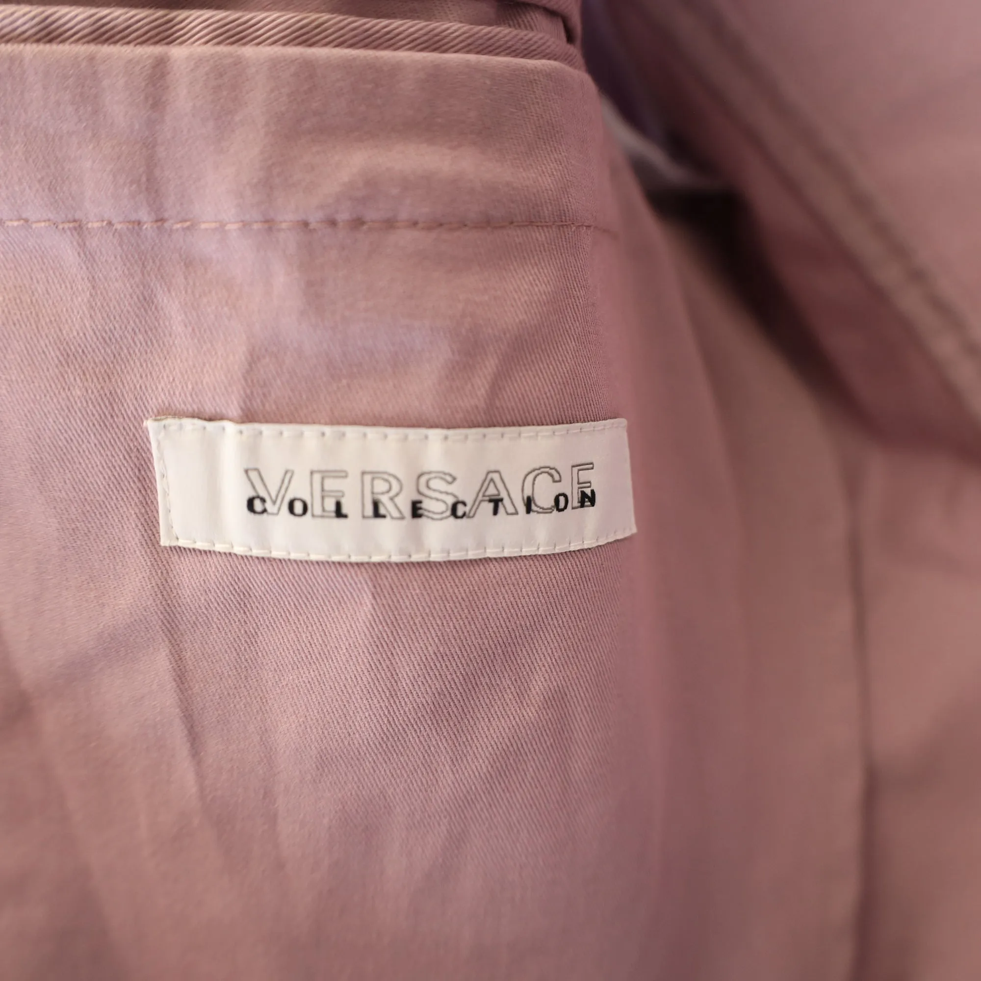 Versace Collection Sports Coat in Pink Cotton