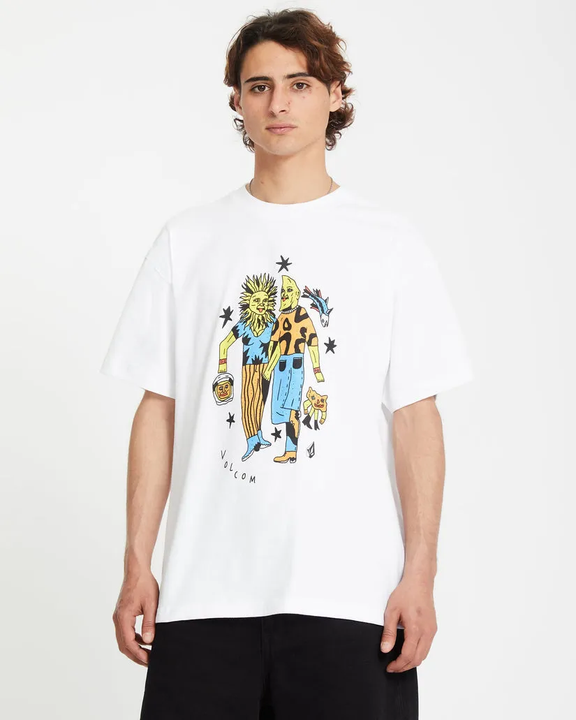 Volcom Unisex FA Bob Mollema 3 T-Shirt - White