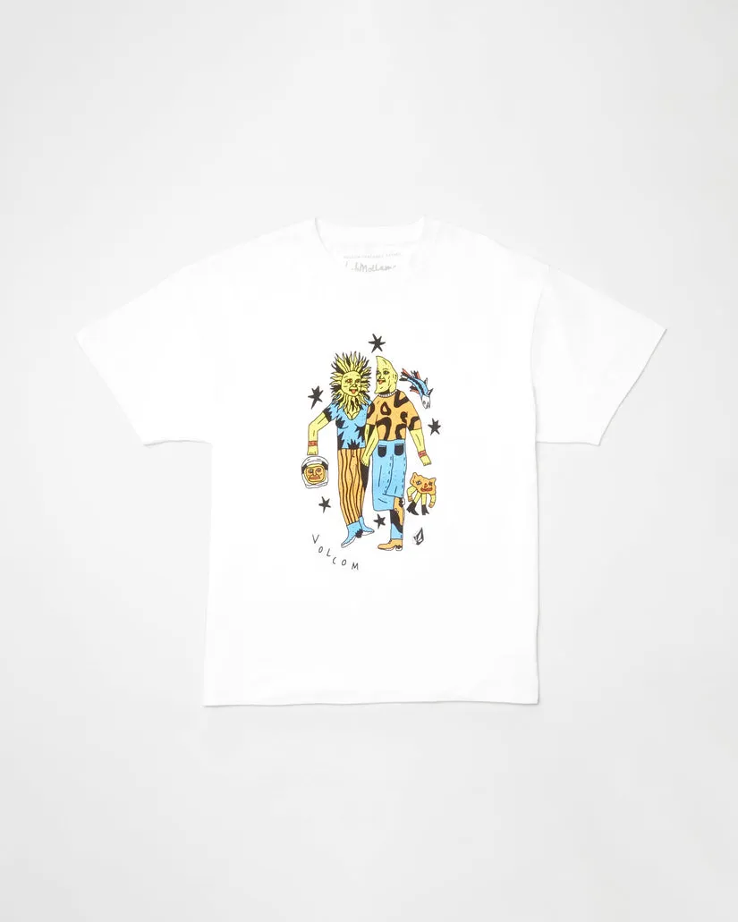 Volcom Unisex FA Bob Mollema 3 T-Shirt - White