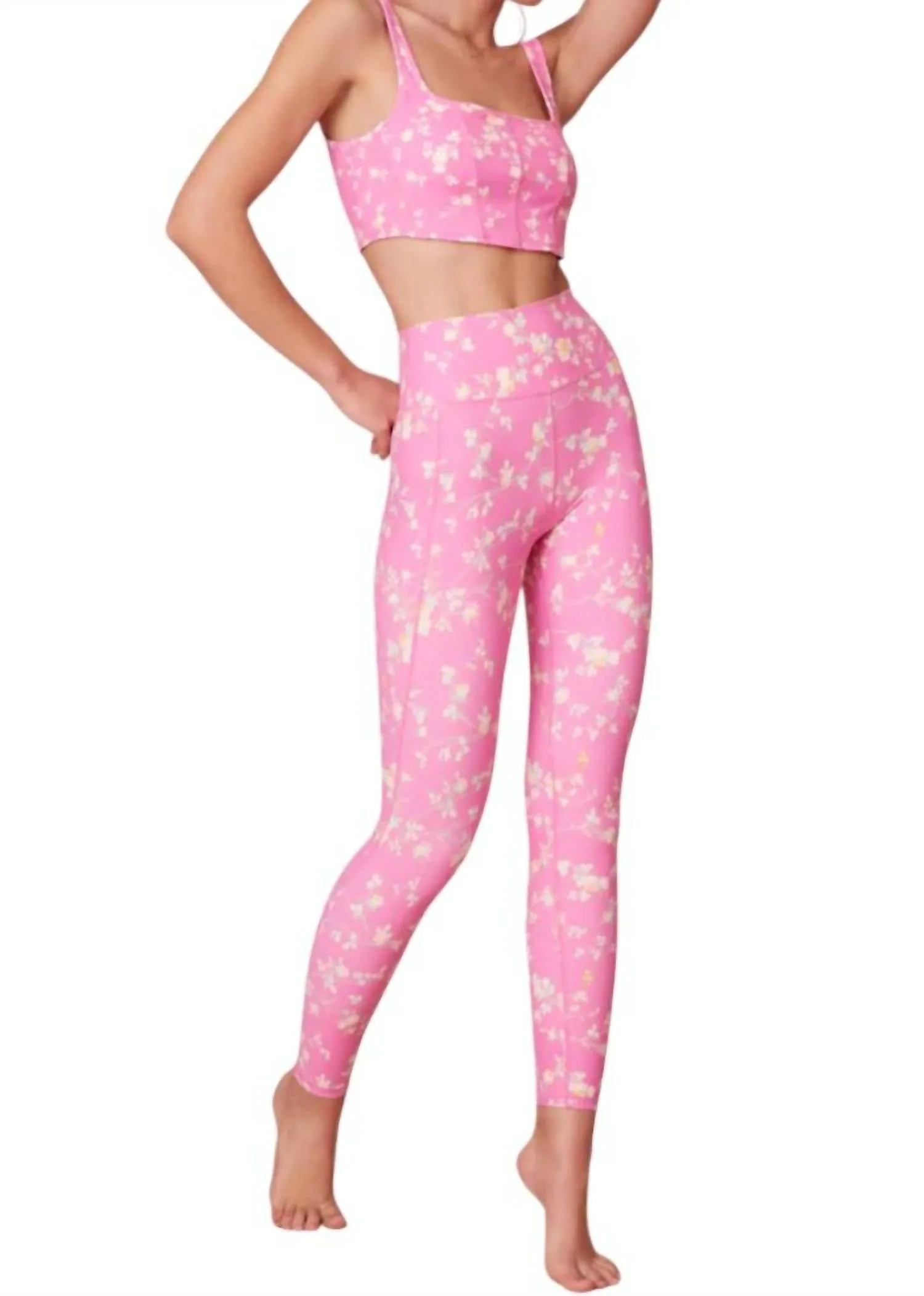 Women's Adara Sports Bra In Bubble Sunshine Pink