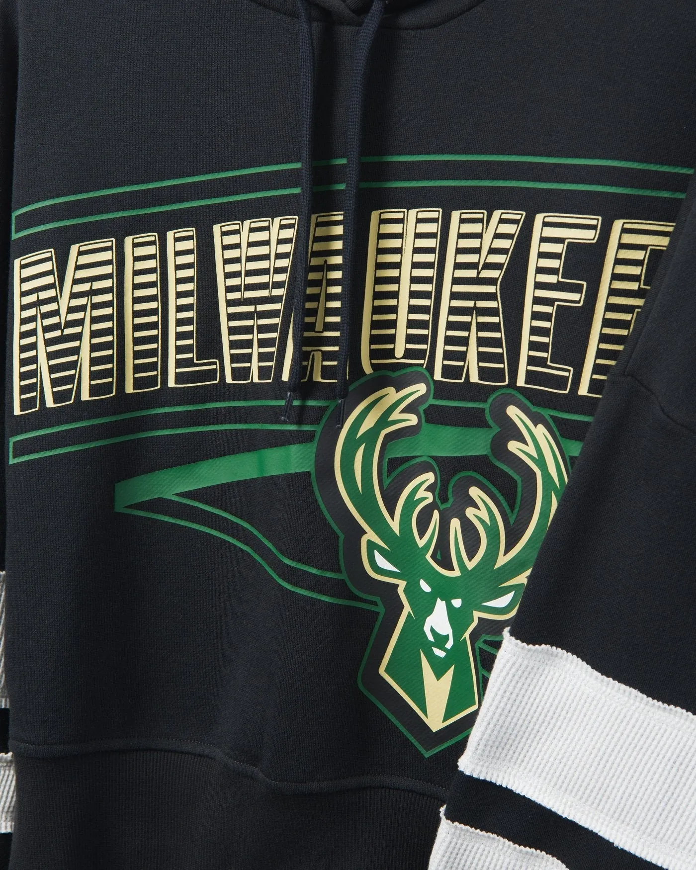 Women's Bucks Overtime Striped Fleece Hoodie