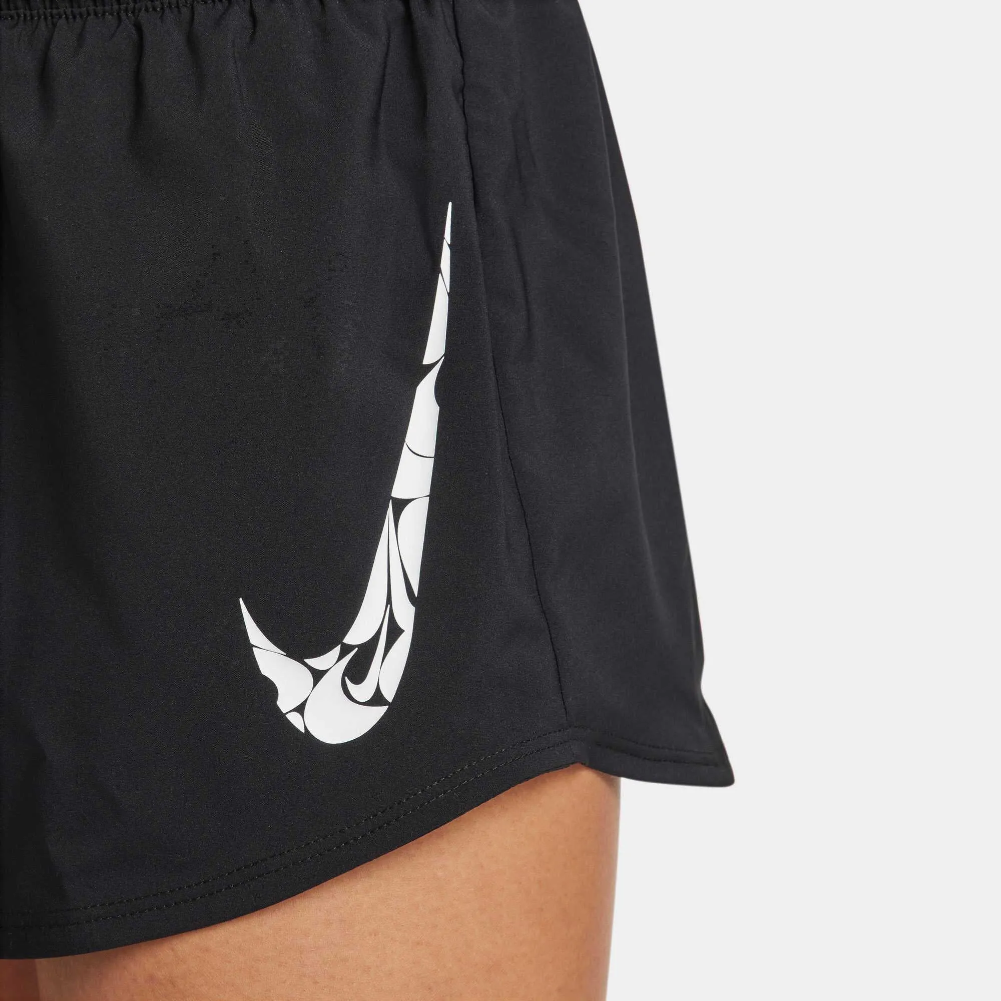 Women's One Swoosh Running Mid-Rise Brief-Lined Shorts