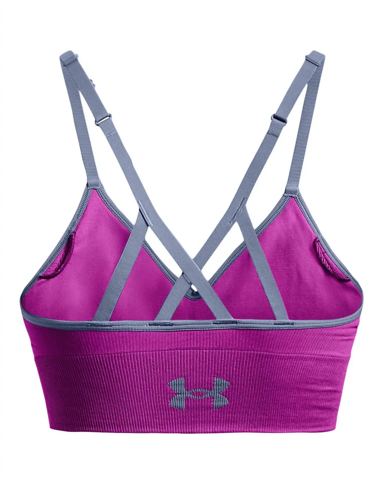 Women's Seamless Low Longline Rib Bra In Purple